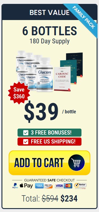 Glucore 6 Bottle Price